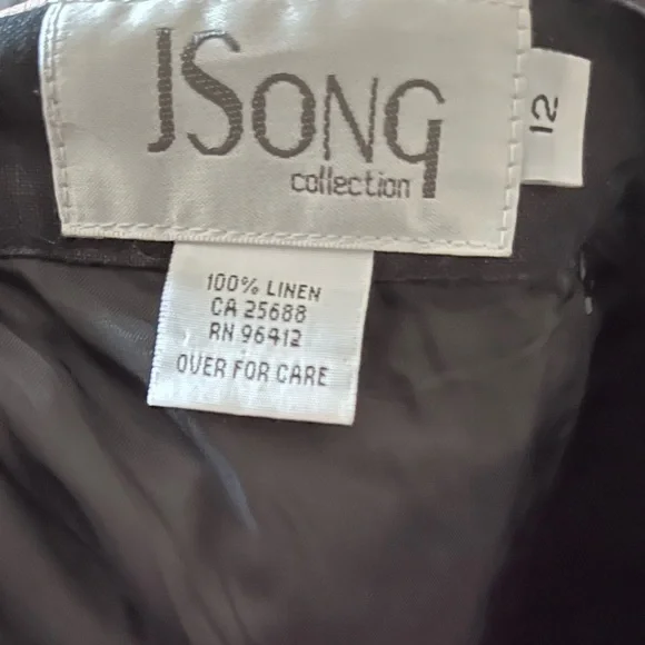 JSONG COLLECTION vintage 100% linen skirt set - Picture 15 of 16